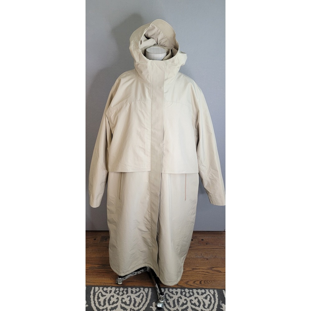 Lululemon 3-in-1 Insulated Rain Coat 12 Tan Beige Quilted Primaloft Women